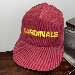 Vintage St. Louis Arizona Phoenix Cardinals NFL Snapback Corduroy Baseball Cap